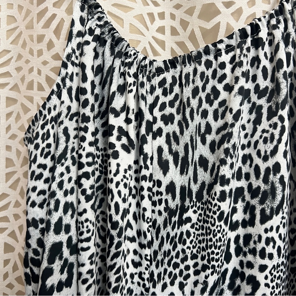 Anthropologie Wide Leg Animal Print Jumpsuit Size M - Picture 4 of 8